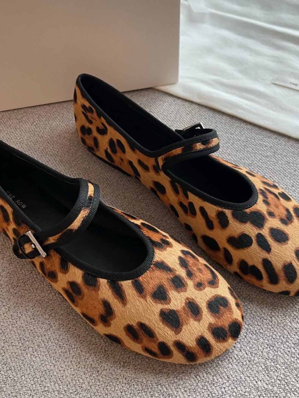 The Row Leopard-Print Calf Hair Mary Jane Flats - Picture 2 of 8